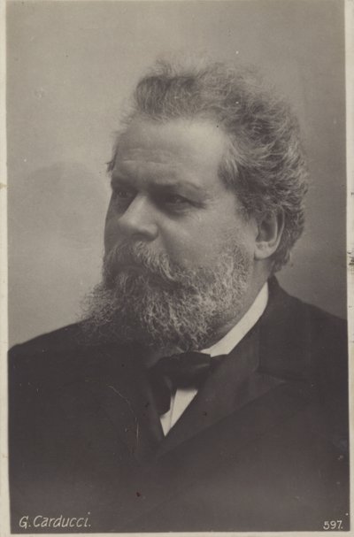 Giosue Carducci (1835-1907), Nobelprijswinnende Italiaanse dichter door Italian Photographer